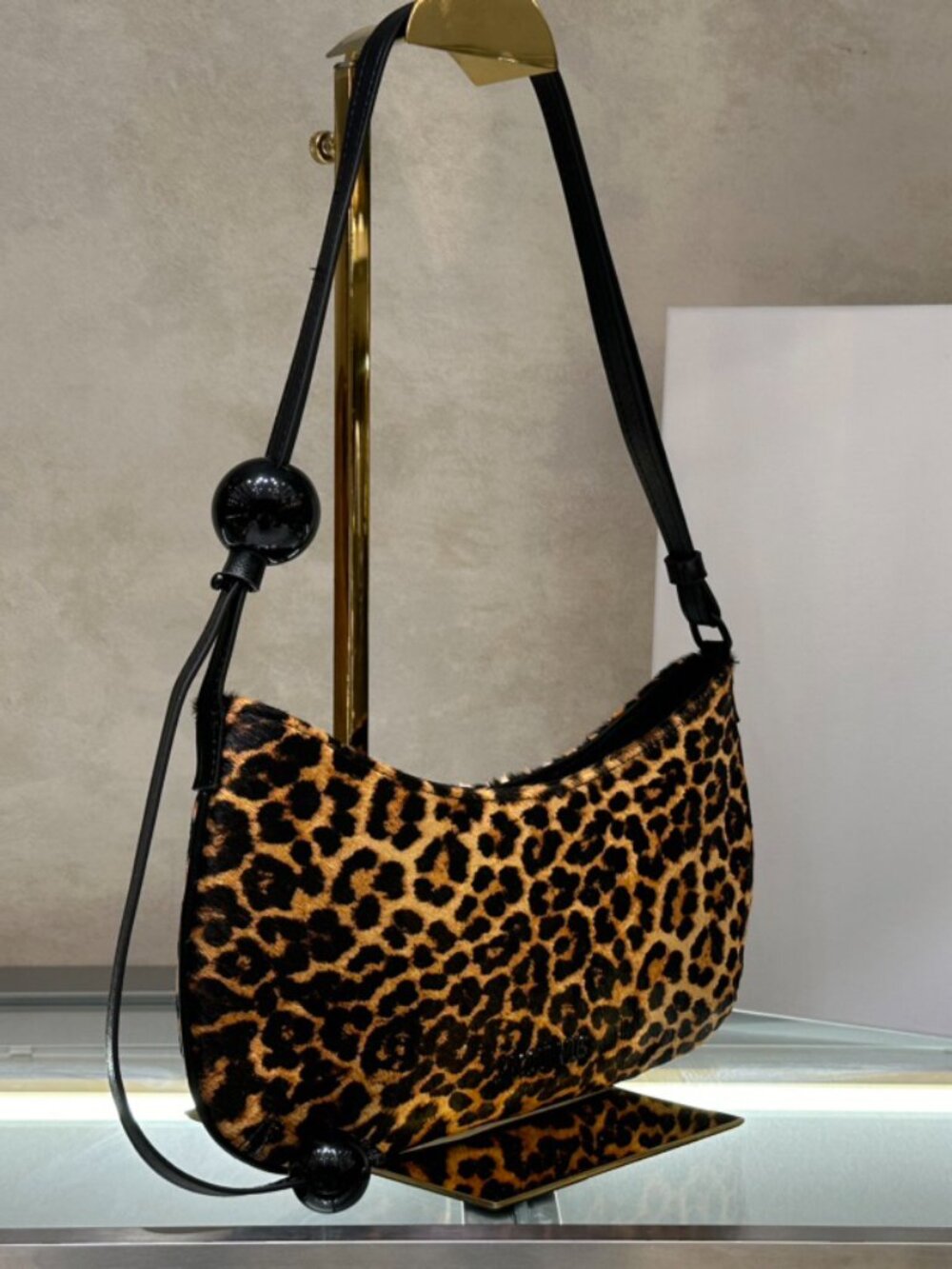 Jacquemus Brown Leopard-Print Shoulder Bag - Picture 2 of 8